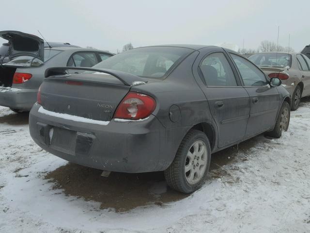 1B3ES56C43D235840 - 2003 DODGE NEON SXT GRAY photo 4