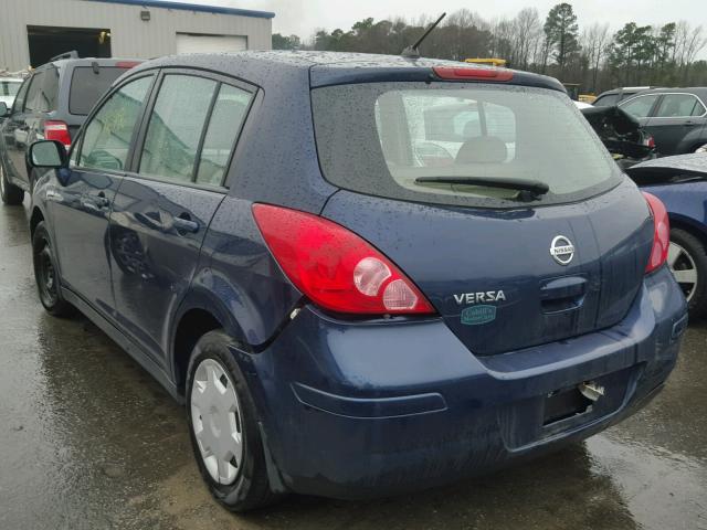 3N1BC13E37L364328 - 2007 NISSAN VERSA S BLUE photo 3