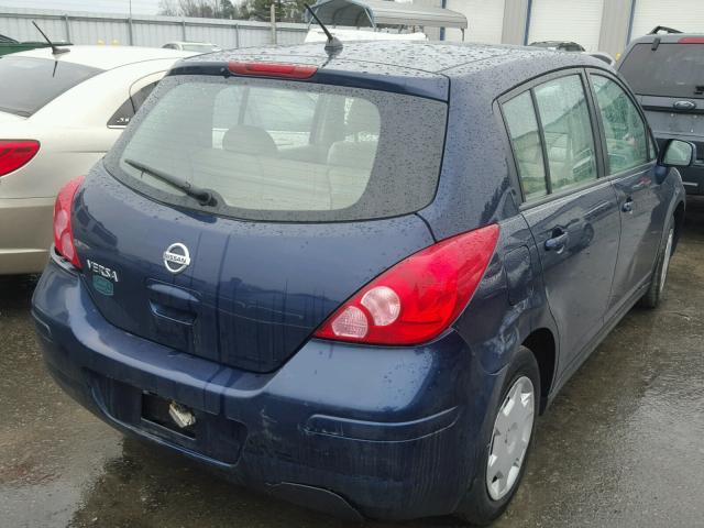 3N1BC13E37L364328 - 2007 NISSAN VERSA S BLUE photo 4