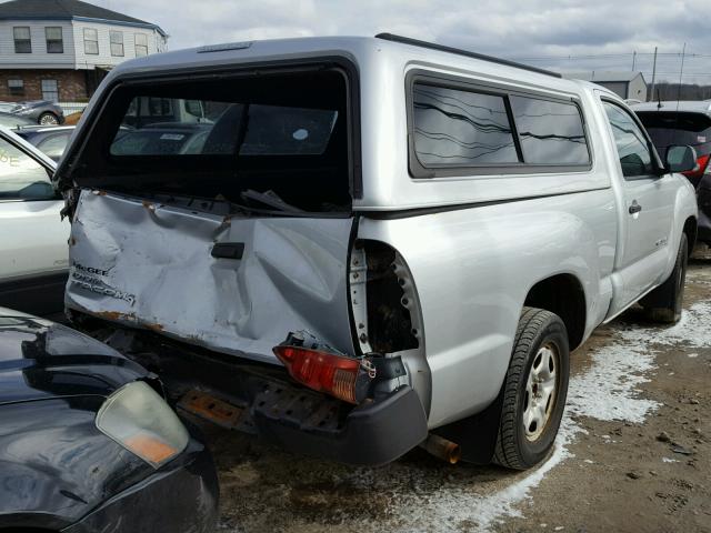 5TENX22N98Z508470 - 2008 TOYOTA TACOMA SILVER photo 4