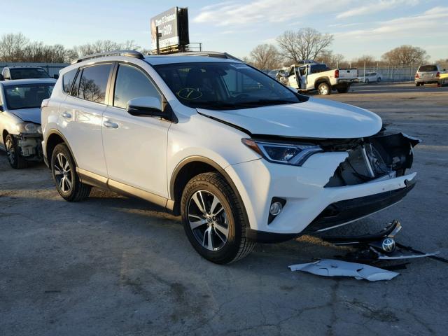 2T3WFREV4HW355374 - 2017 TOYOTA RAV4 XLE WHITE photo 1