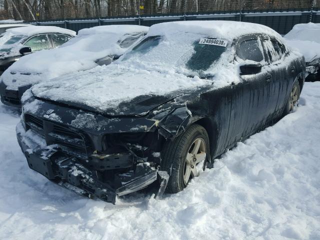 2B3KA43D49H518814 - 2009 DODGE CHARGER BLACK photo 2