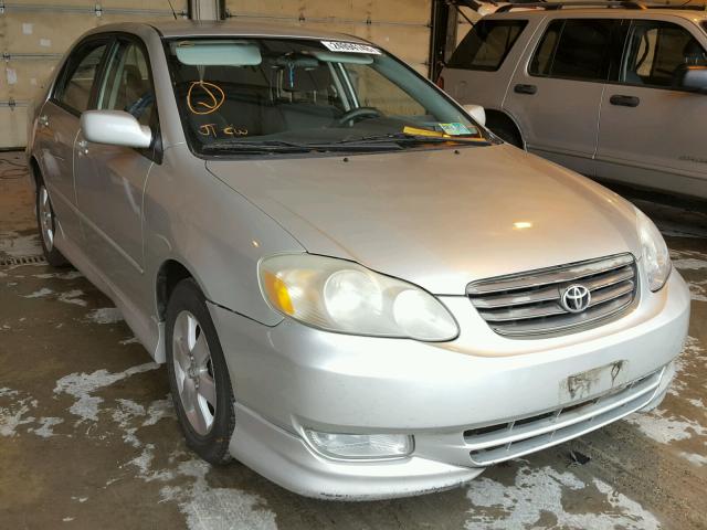 1NXBR32E63Z037863 - 2003 TOYOTA COROLLA CE SILVER photo 1