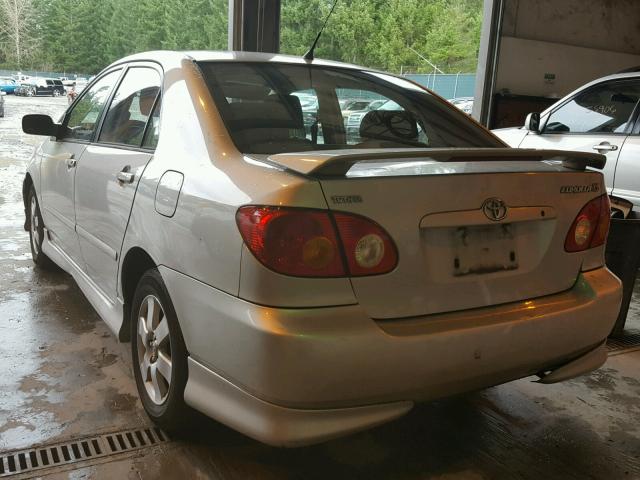 1NXBR32E63Z037863 - 2003 TOYOTA COROLLA CE SILVER photo 3