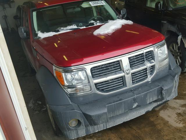 1D8GU28K47W720964 - 2007 DODGE NITRO SXT RED photo 1