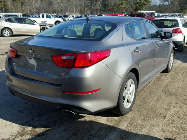 5XXGM4A72FG496514 - 2015 KIA OPTIMA LX GRAY photo 4