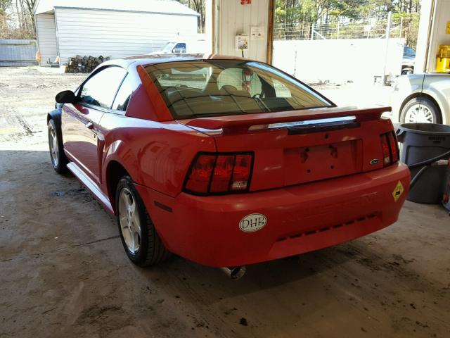 1FAFP404X2F143768 - 2002 FORD MUSTANG RED photo 3