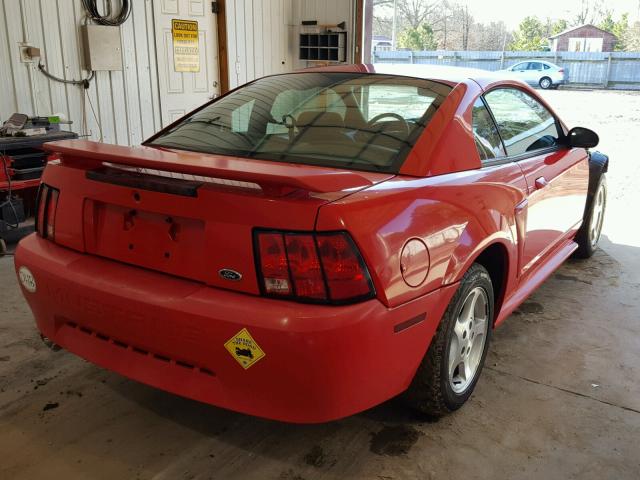 1FAFP404X2F143768 - 2002 FORD MUSTANG RED photo 4