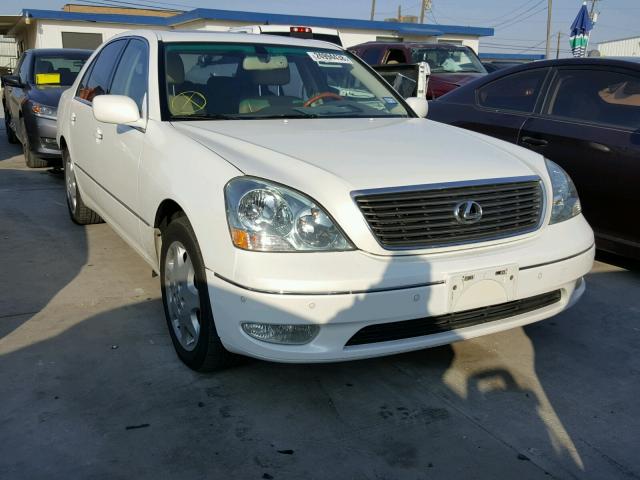 JTHBN30F830119255 - 2003 LEXUS LS 430 WHITE photo 1