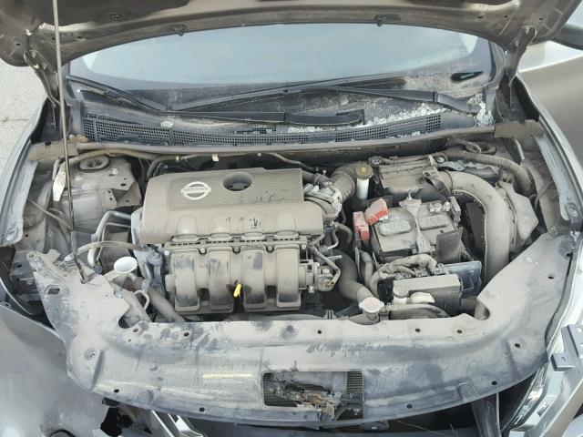 3N1AB7AP0FY223028 - 2015 NISSAN SENTRA S GRAY photo 7