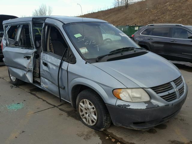 1D4GP25R65B427792 - 2005 DODGE CARAVAN SE BLUE photo 1