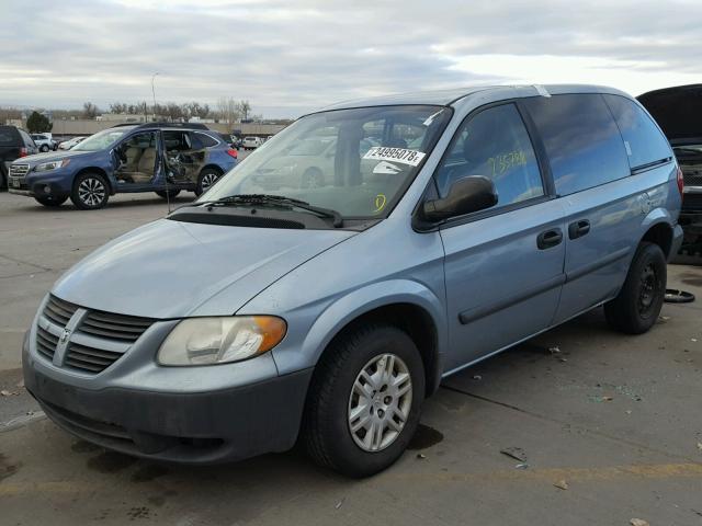 1D4GP25R65B427792 - 2005 DODGE CARAVAN SE BLUE photo 2