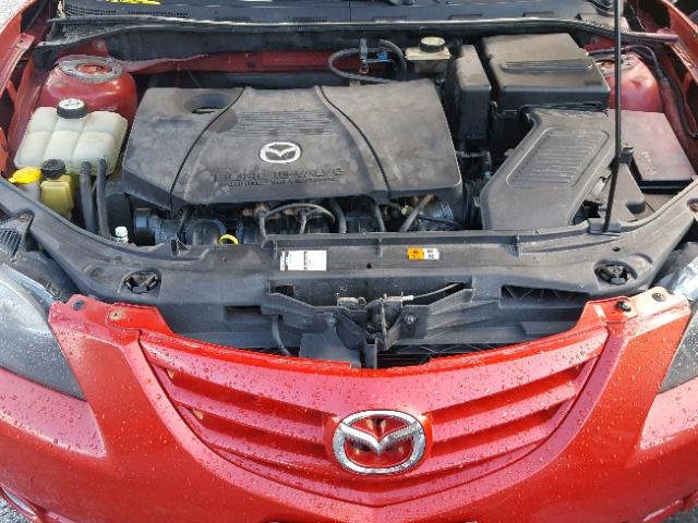 JM1BK323651259749 - 2005 MAZDA 3 S RED photo 7