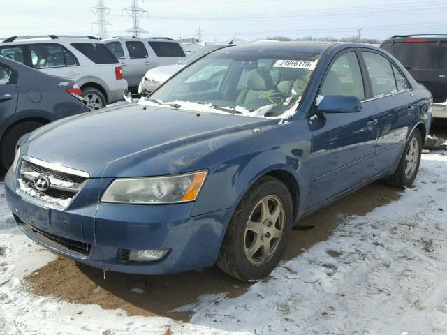 5NPEU46F06H029751 - 2006 HYUNDAI SONATA GLS TURQUOISE photo 2