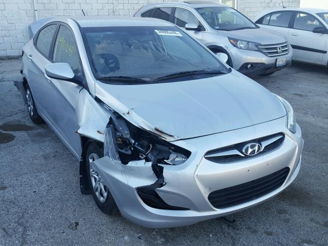 KMHCT4AE6EU715110 - 2014 HYUNDAI ACCENT GLS SILVER photo 1