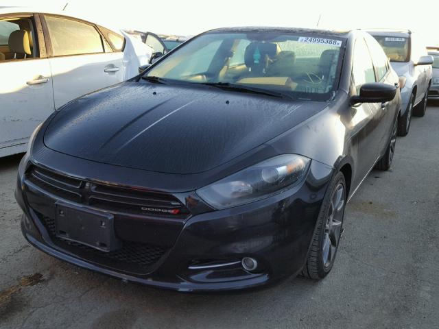 1C3CDFBA0DD343954 - 2013 DODGE DART SXT BLACK photo 2