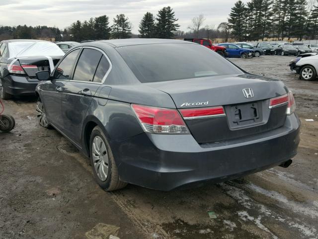 1HGCP2F30CA215397 - 2012 HONDA ACCORD LX GRAY photo 3