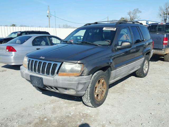 1J4G248NXYC141369 - 2000 JEEP GRAND CHER GRAY photo 2