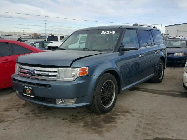 2FMHK6CT3ABA90956 - 2010 FORD FLEX SEL Mavi foto 2