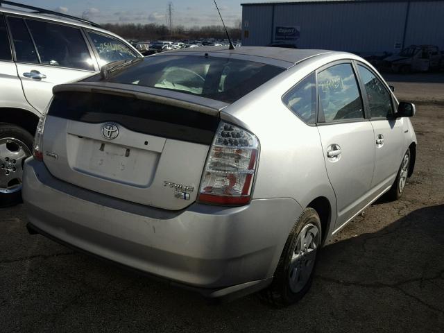 JTDKB20U897867491 - 2009 TOYOTA PRIUS SILVER photo 4