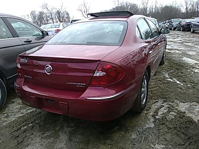 2G4WD562451217174 - 2005 BUICK LACROSSE C RED photo 4