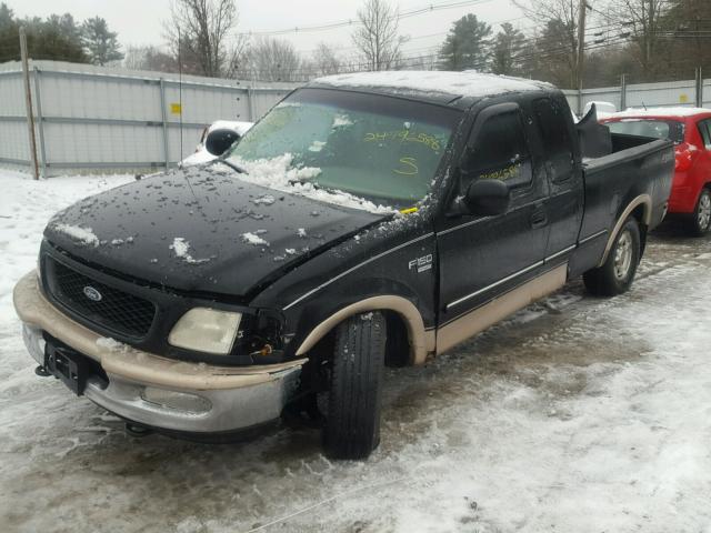 2FTZX18W1WCA59867 - 1998 FORD F150 BLACK photo 2