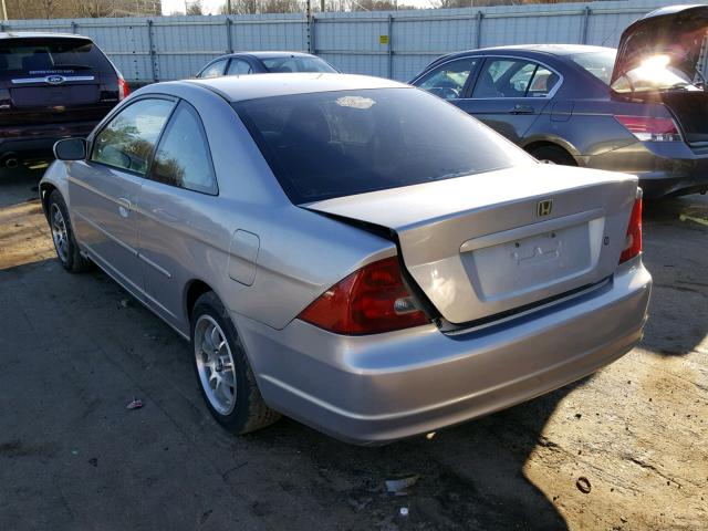 1HGEM21973L004361 - 2003 HONDA CIVIC EX GRAY photo 3