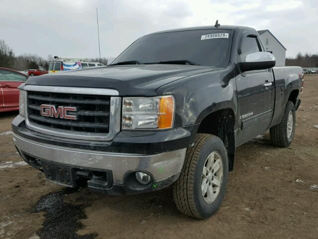 1GTEK14007Z515554 - 2007 GMC NEW SIERRA BLACK photo 2