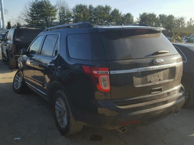 1FMHK7D86CGA97444 - 2012 FORD EXPLORER X BLACK photo 3