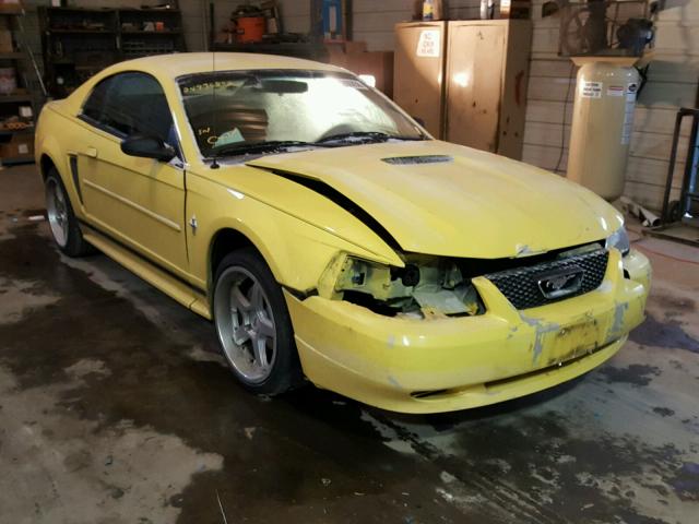 1FAFP404X2F209736 - 2002 FORD MUSTANG YELLOW photo 1