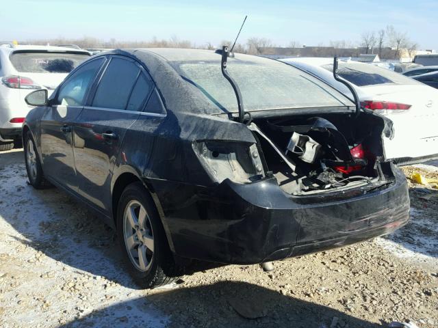 1G1PC5SBXF7157030 - 2015 CHEVROLET CRUZE LT BLACK photo 3