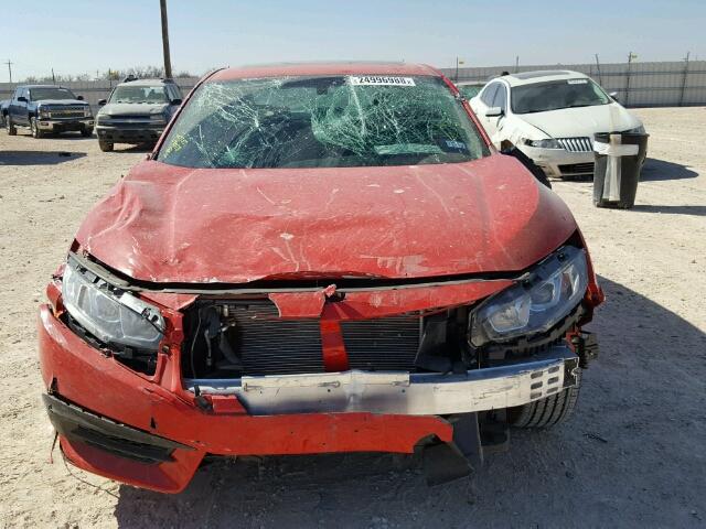 2HGFC2F7XJH505818 - 2018 HONDA CIVIC EX RED photo 9