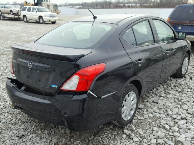 3N1CN7AP2GL878497 - 2016 NISSAN VERSA S BLACK photo 4