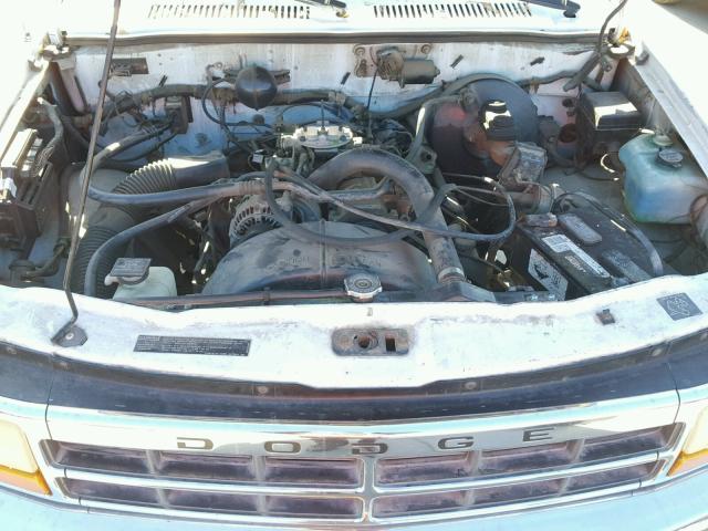 1B7FL23X0NS607811 - 1992 DODGE DAKOTA WHITE photo 7