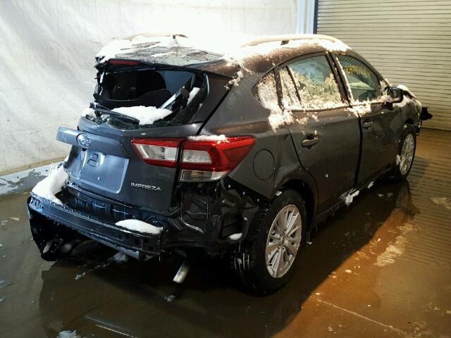 4S3GTAB64J3718096 - 2018 SUBARU IMPREZA PR GRAY photo 4