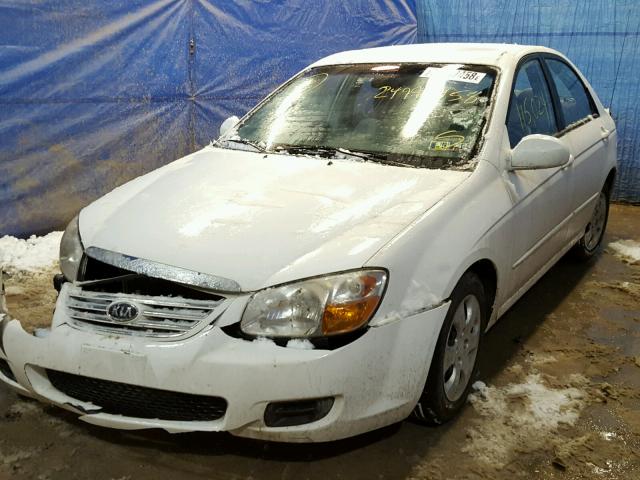 KNAFE121975410295 - 2007 KIA SPECTRA EX WHITE photo 2