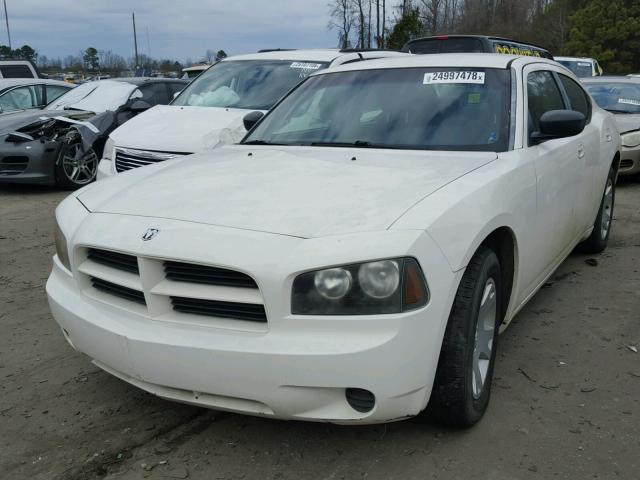 2B3KA43R07H695594 - 2007 DODGE CHARGER SE WHITE photo 2