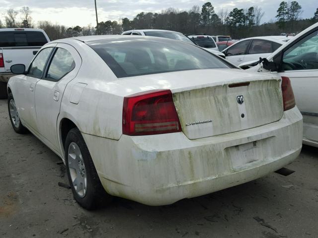 2B3KA43R07H695594 - 2007 DODGE CHARGER SE WHITE photo 3