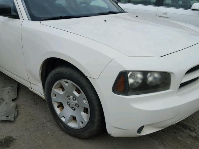 2B3KA43R07H695594 - 2007 DODGE CHARGER SE WHITE photo 9