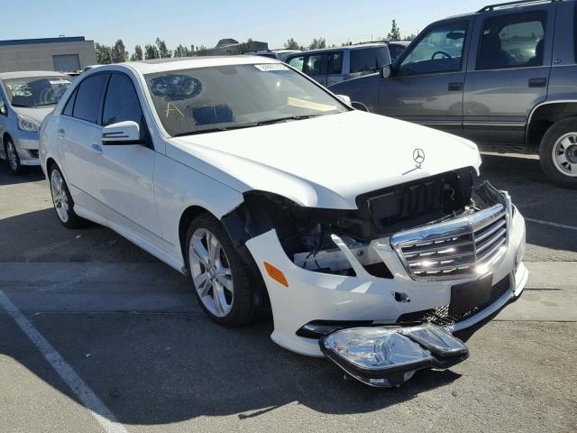 WDDHF5KBXDA694134 - 2013 MERCEDES-BENZ E 350 WHITE photo 1