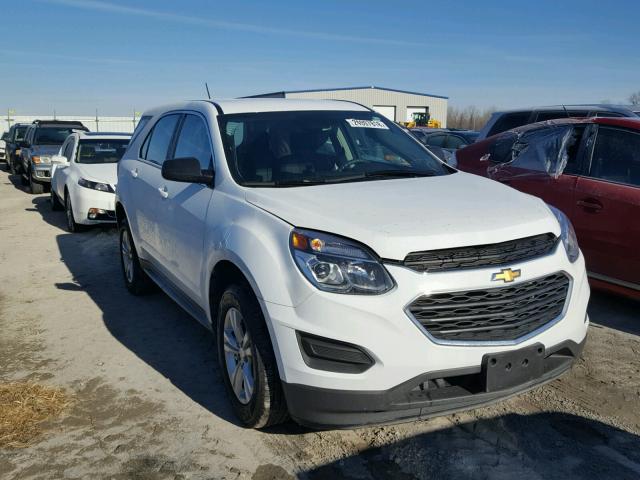 2GNALBEK2H1536909 - 2017 CHEVROLET EQUINOX LS WHITE photo 1