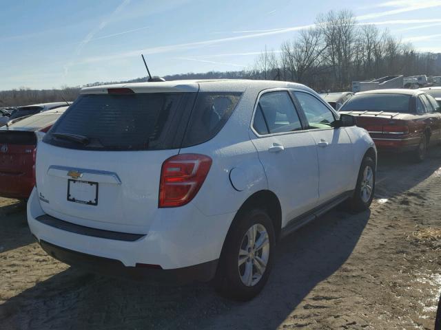 2GNALBEK2H1536909 - 2017 CHEVROLET EQUINOX LS WHITE photo 4