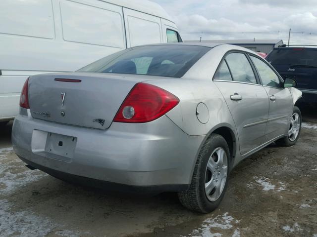 1G2ZF55BX64205957 - 2006 PONTIAC G6 SE SILVER photo 4