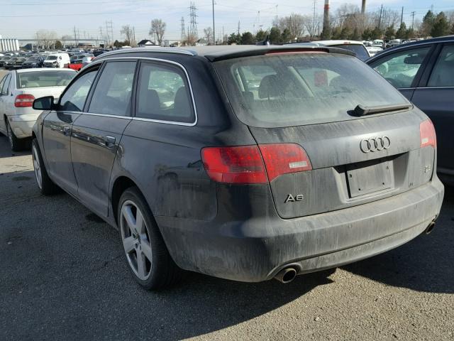 WAUKH74F18N160585 - 2008 AUDI A6 AVANT Q BLACK photo 3