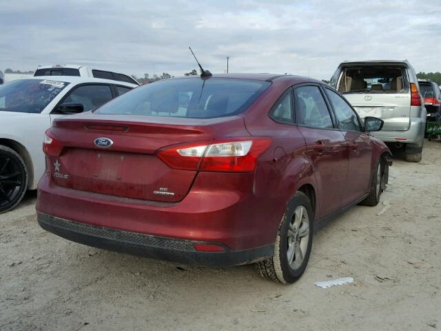 1FADP3F25EL451315 - 2014 FORD FOCUS SE BURGUNDY photo 4