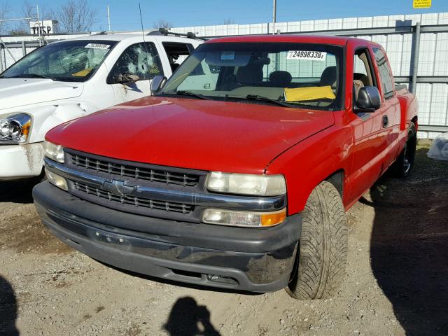 1GCEC19VX1Z189416 - 2001 CHEVROLET SILVERADO RED photo 2