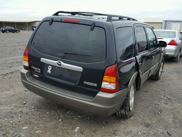 4F2YZ94143KM23592 - 2003 MAZDA TRIBUTE LX BLACK photo 4