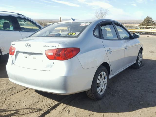 KMHDU4AD7AU083866 - 2010 HYUNDAI ELANTRA BL SILVER photo 4