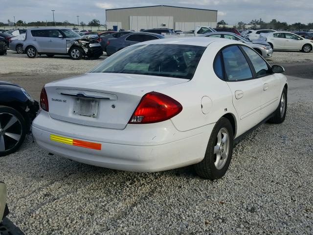 1FAFP53U22A146470 - 2002 FORD TAURUS SE WHITE photo 4