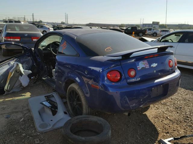 1G1AK15F267875476 - 2006 CHEVROLET COBALT LS BLUE photo 3